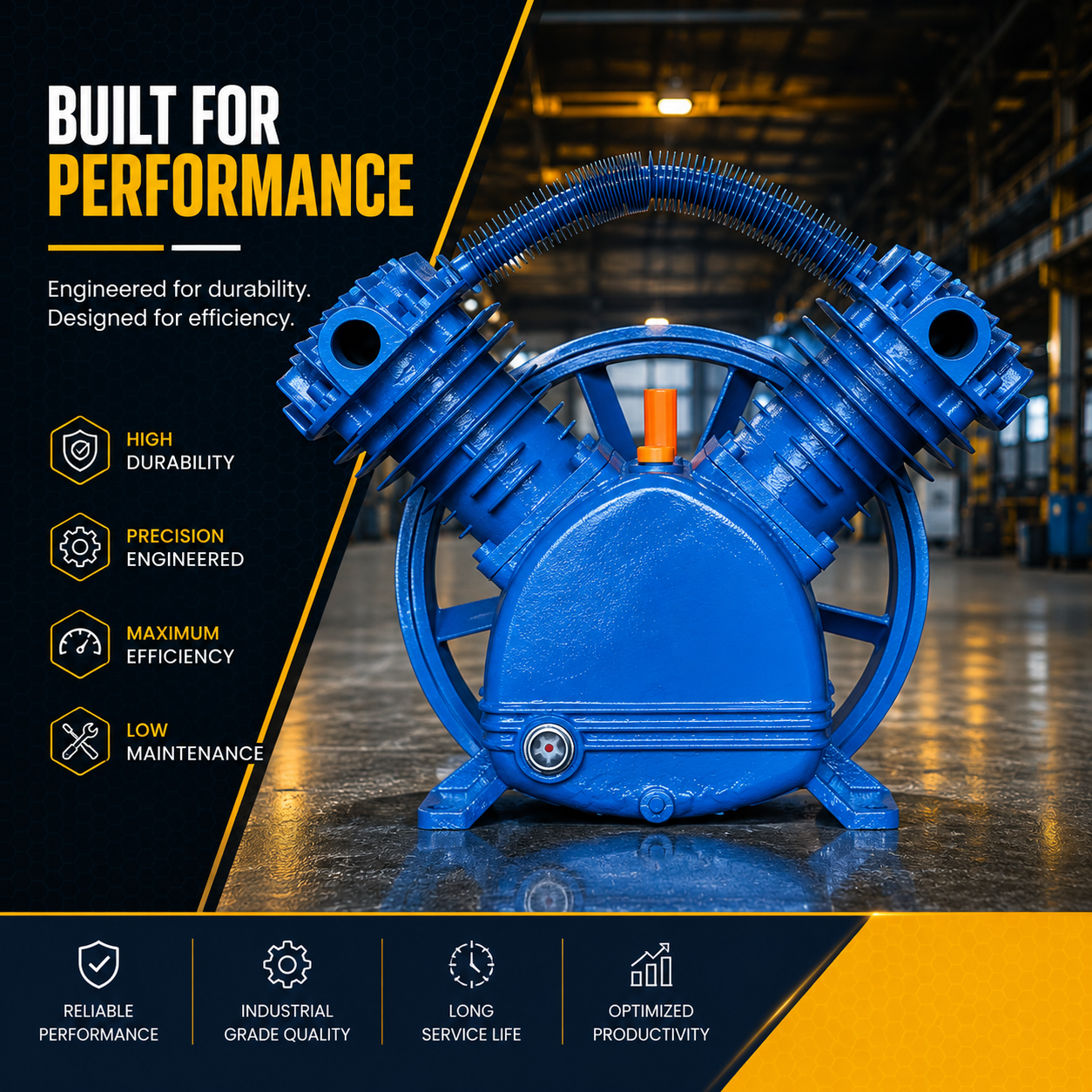 V-2080 PUMA APOLLO AIR HEAD FOR 4 HP MOTOR