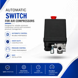 AUTOMATIC SWITCH SINGLE PHZ FOR AIR COMPRESSOR