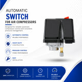 AUTOMATIC FARNUS ONE WAY SINGLE PHZ SWITCH FOR AIR COMPRESSOR